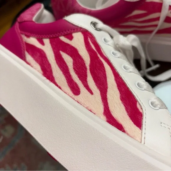 Michael Kors Fuchsia and White Women's Sneakers - Picture 8 of 12